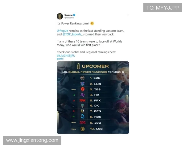 城市赛积分榜更新TES战队以90分稳居第一名